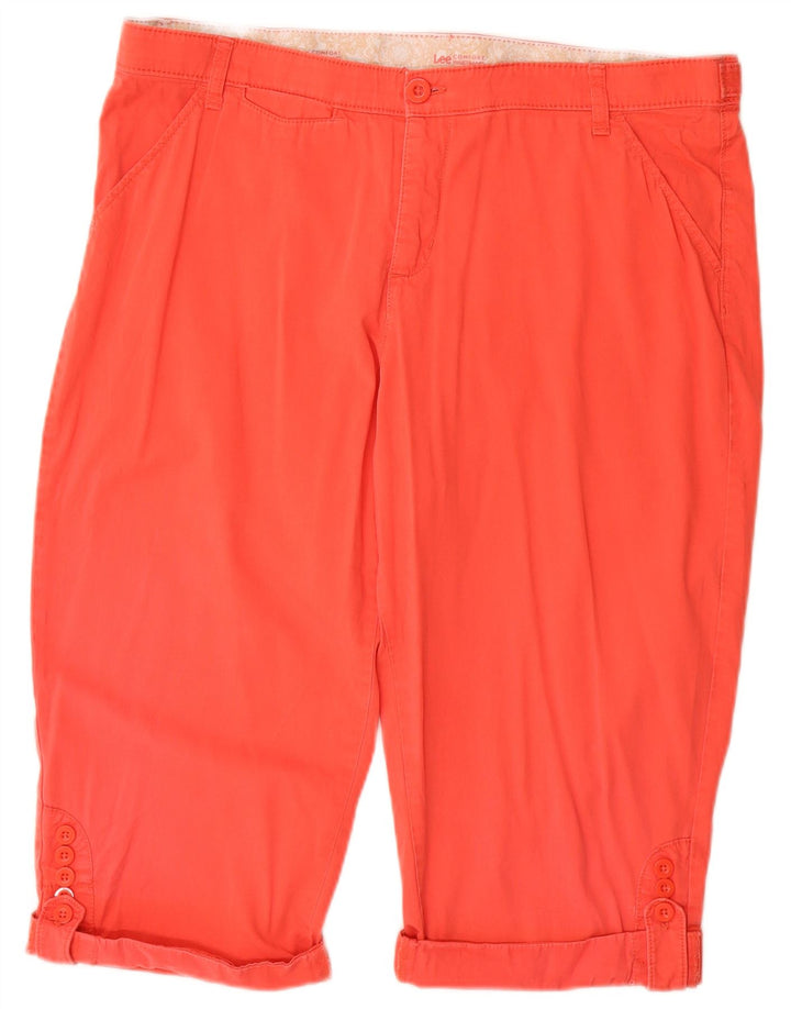 Lee Damen Regular Bermuda Shorts W38 XL Rot