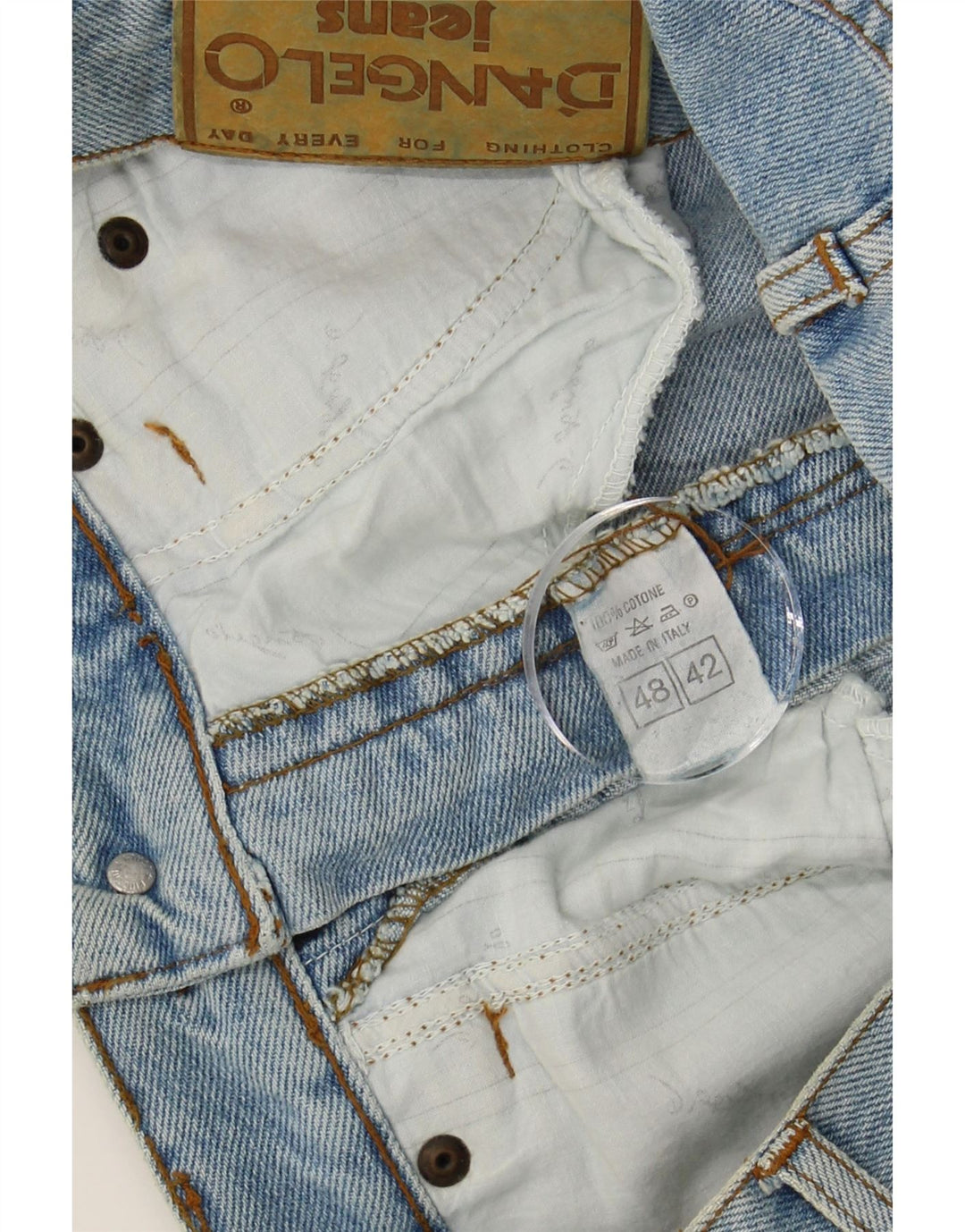 VINTAGE Mens Tapered Jeans IT 48 Medium W32 L28 Blue Cotton Vintage Vintage and Second-Hand Vintage from Messina Hembry 