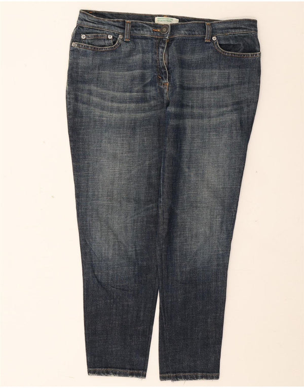 Benetton Womens Slim Jeans IT 48 XL W34 L26 Blue Cotton