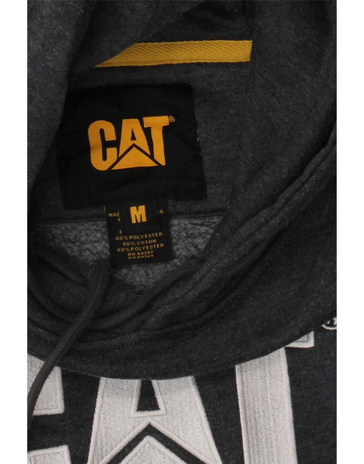 CAT Herren-Kapuzenpullover mit Grafik, mittelgraue Baumwolle