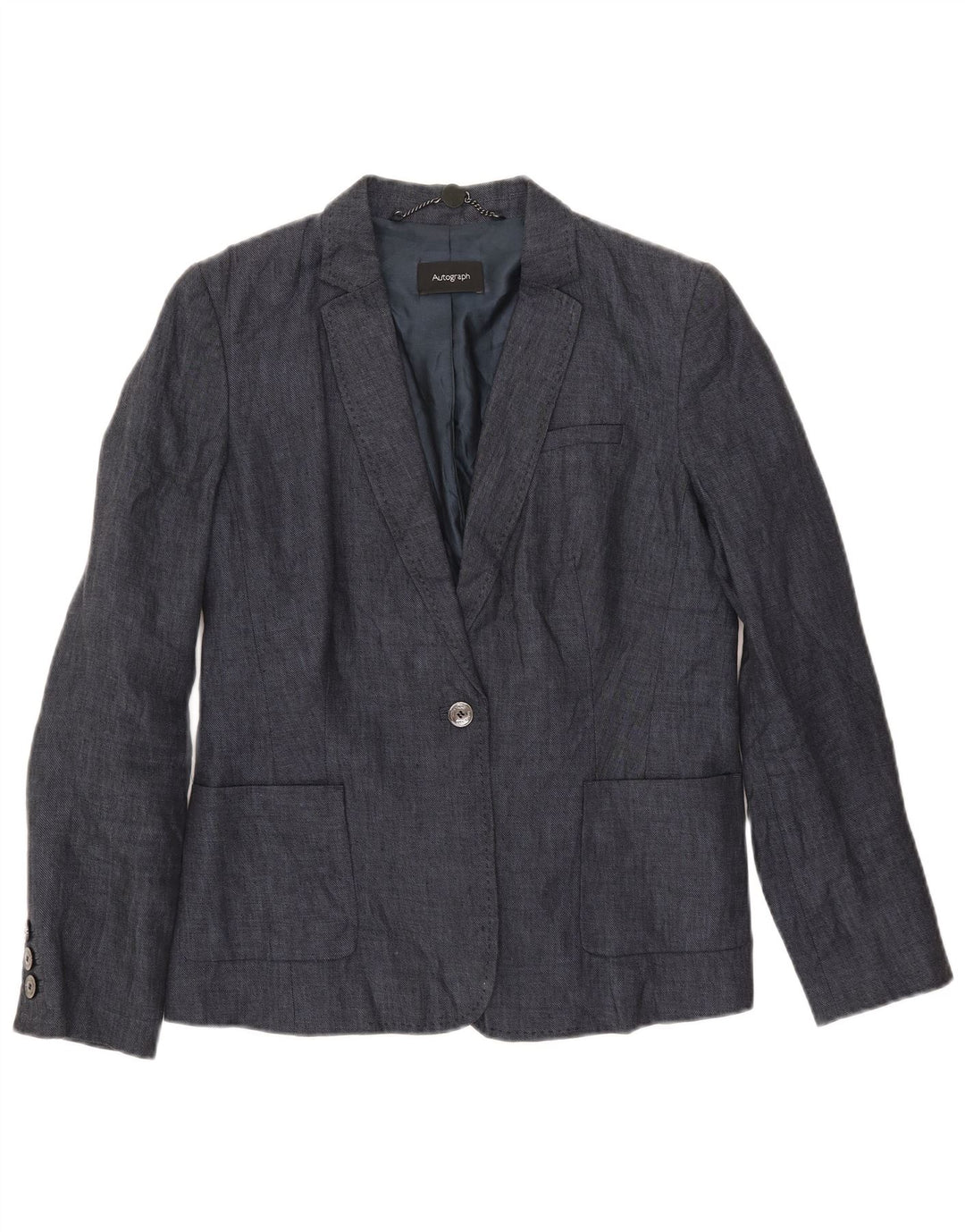 Marks & Spencer Damen Autograph Blazer Jacke UK 12 Medium Marineblau