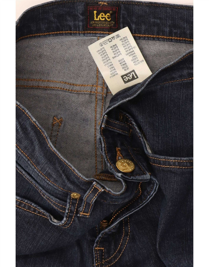 Lee Damen Luke Slim Jeans W29 L30 Marineblau Baumwolle