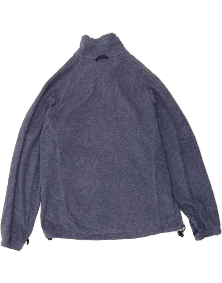 COLUMBIA Womens Fleece Jacket UK 16 Large Navy Blue Polyester Vintage Columbia and Second-Hand Columbia from Messina Hembry 