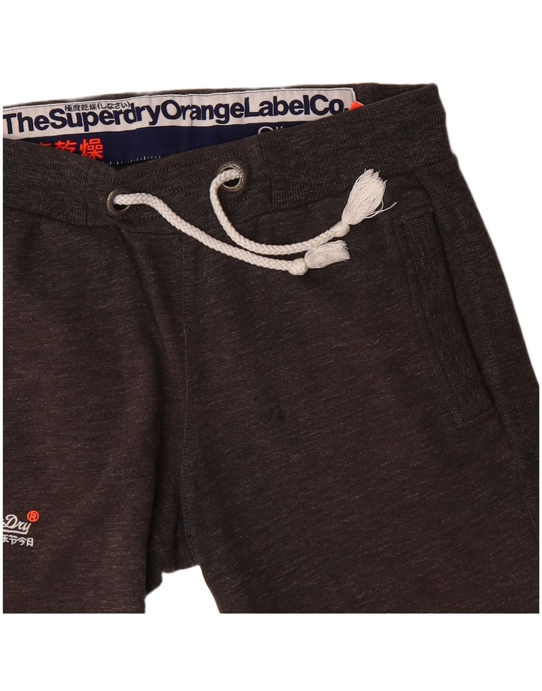 SUPERDRY Mens Slim Fit Sport Shorts Small  Grey Cotton