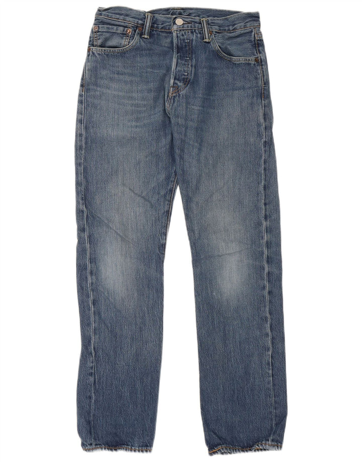 Levi's Herren 501 Straight Jeans W29 L30 Blaue Baumwolle