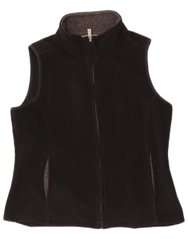 Marks & Spencer Damen Fleeceweste UK 10 Small Schwarz Polyester