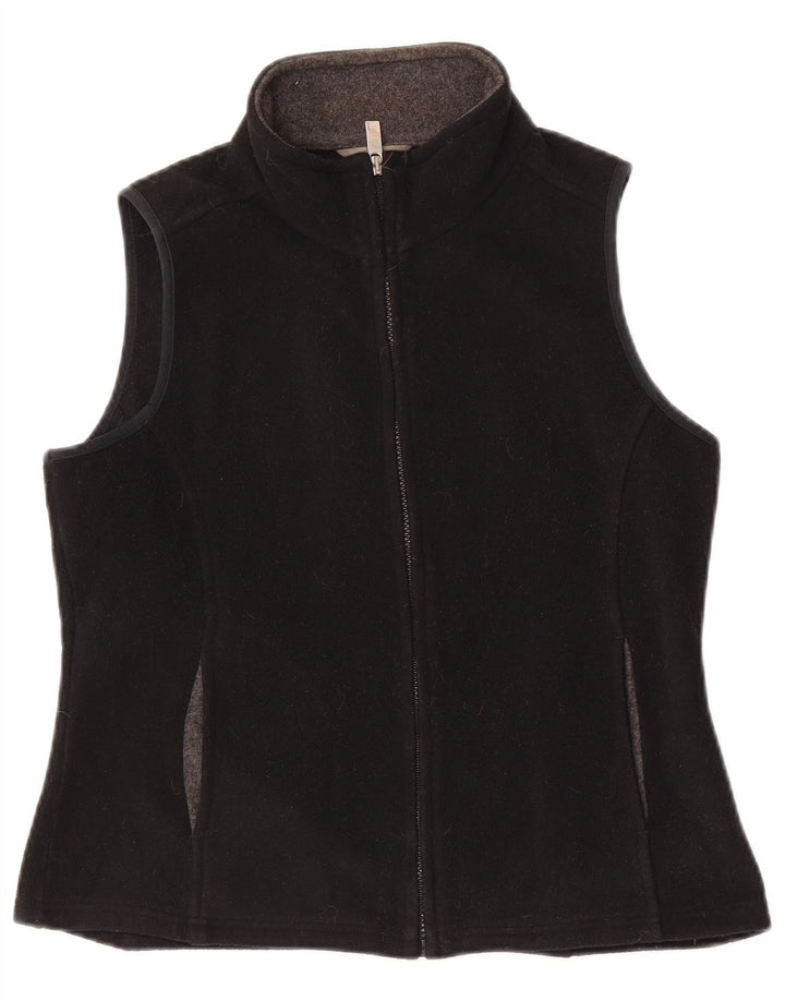 Marks & Spencer Damen Fleeceweste UK 10 Small Schwarz Polyester