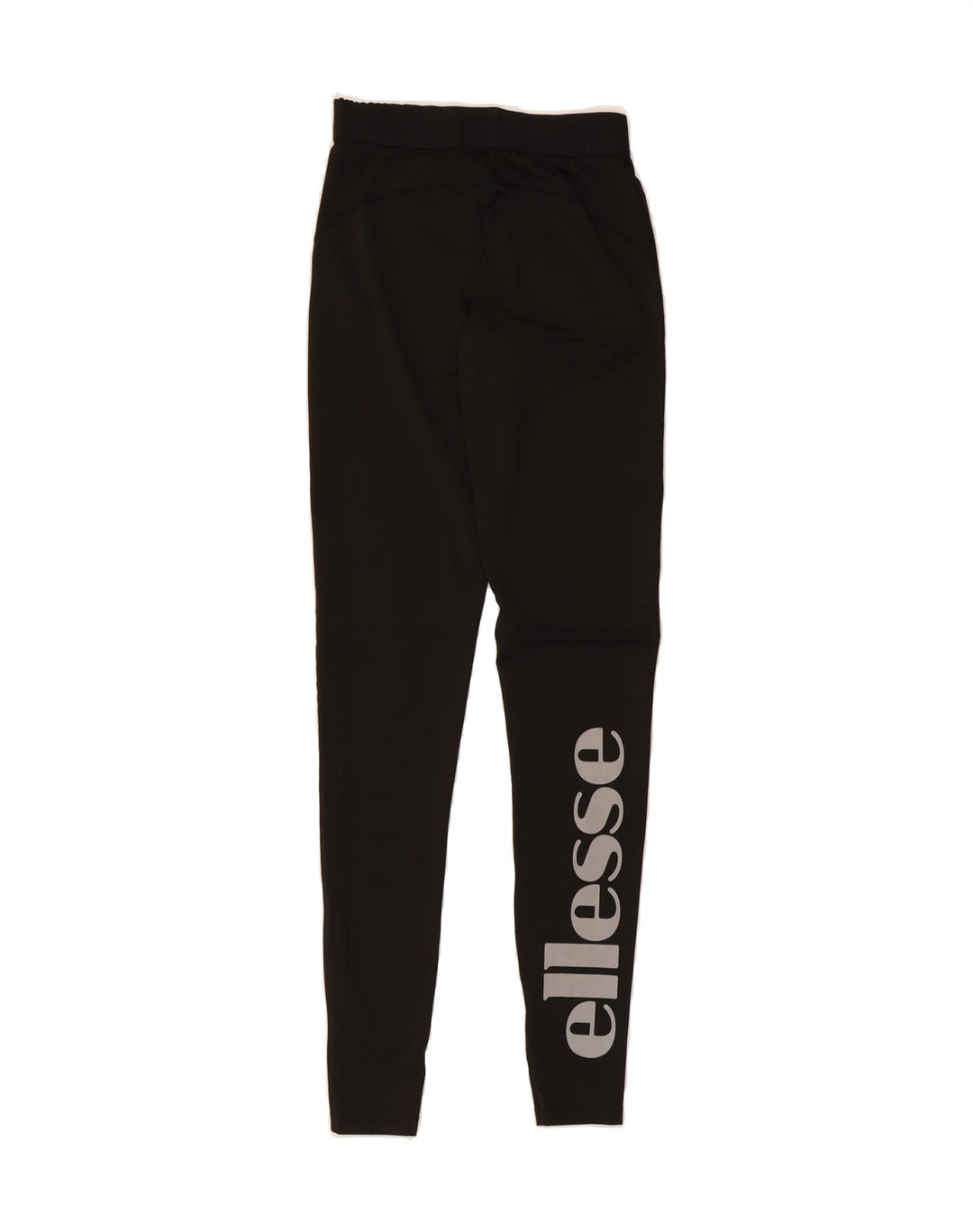 ELLESSE Womens Graphic Leggings UK 6 XS  Black Polyester Vintage Ellesse and Second-Hand Ellesse from Messina Hembry 