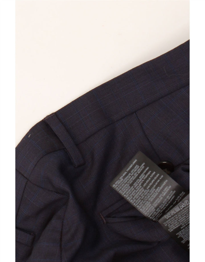 Ted Baker Slim-Anzughose für Herren, W36, L31, marineblaue Wolle