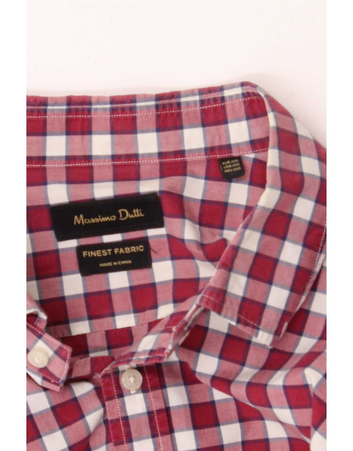 Massimo Dutti Herrenhemd 2XL Pink Gingham