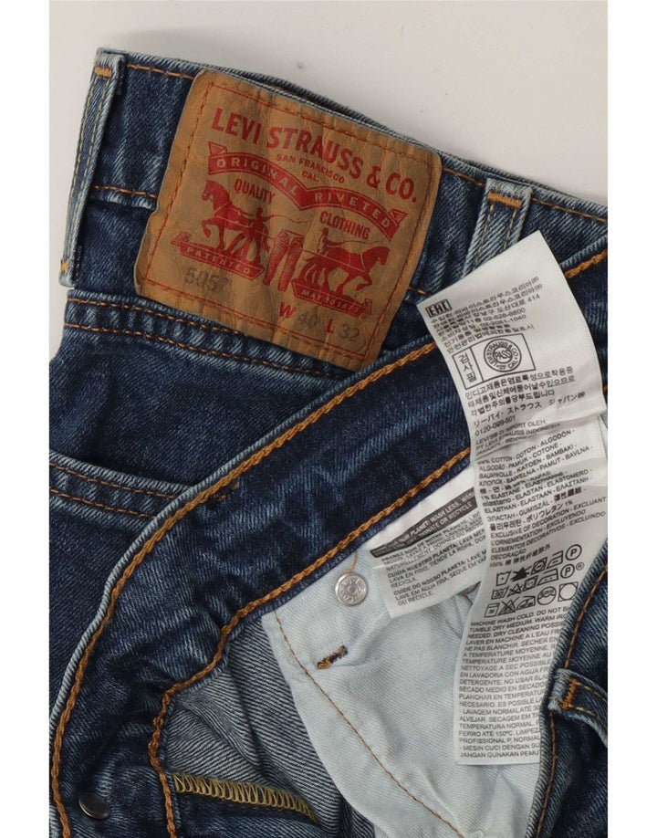 Levi's Herren 505 Straight Jeans W40 L32 Blaue Baumwolle