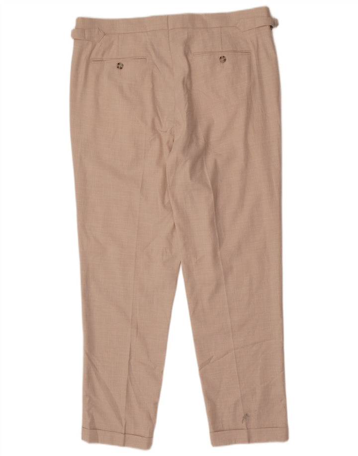 Marks & Spencer Herren Tapered Chinohose W36 L30 Beige Polyester