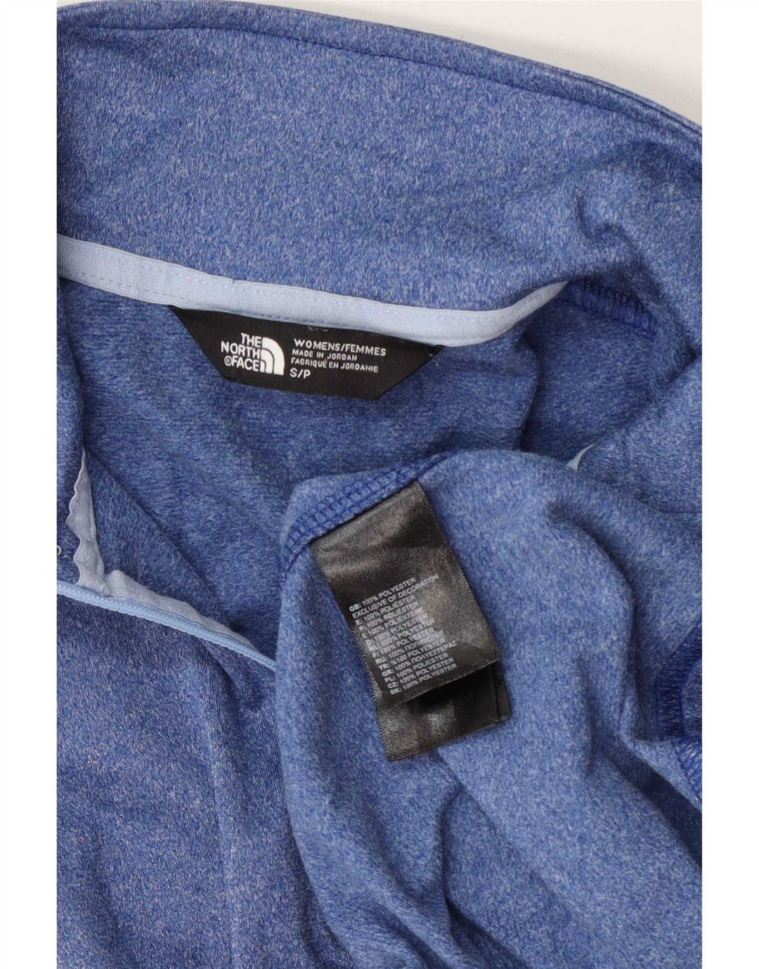 The North Face Damen-Pullover-Trainingsanzug-Oberteil, Gr. 10, Größe S, blau gefleckt