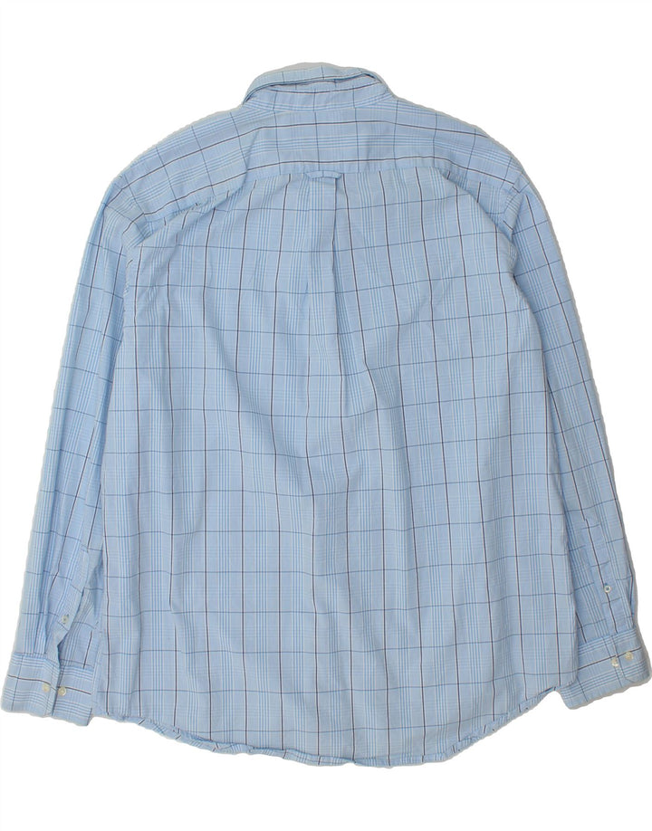 IZOD Mens Big & Tall Shirt XL Blue Check Cotton Vintage Izod and Second-Hand Izod from Messina Hembry 