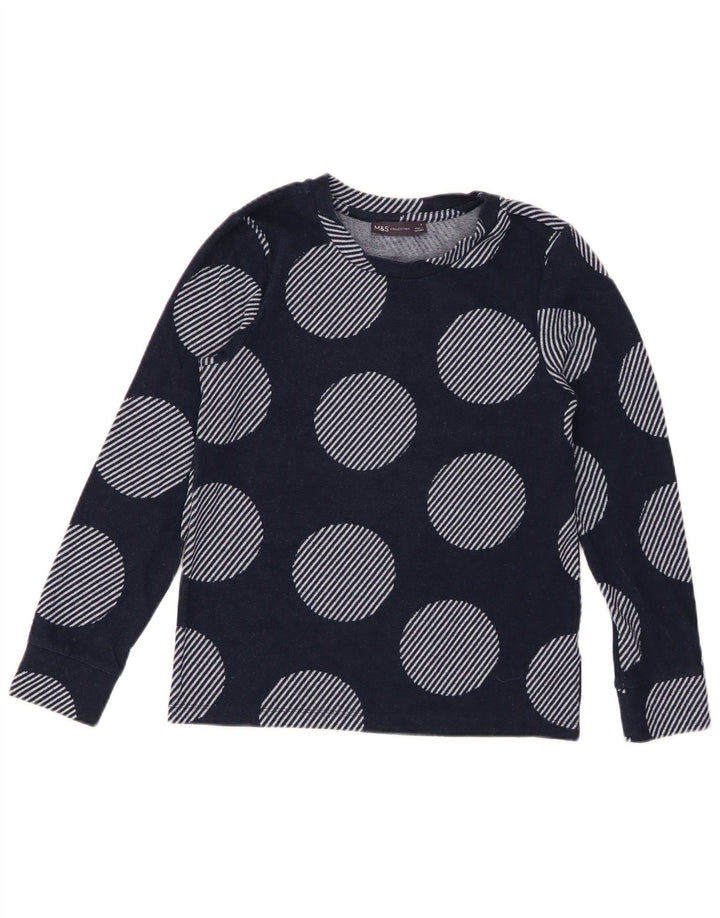 MARKS & SPENCER Damen-Pullover mit Rundhalsausschnitt, Gr. 6, Marineblau