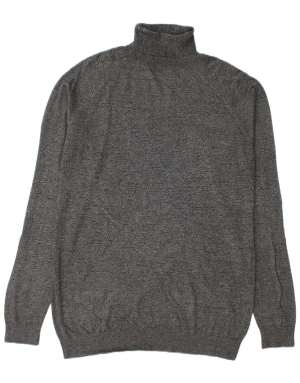 Zara Herren Rollkragenpullover XL Grau