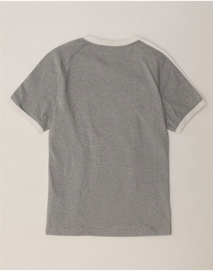 Adidas Herren T-Shirt Top Mittelgrau gefleckte Baumwolle