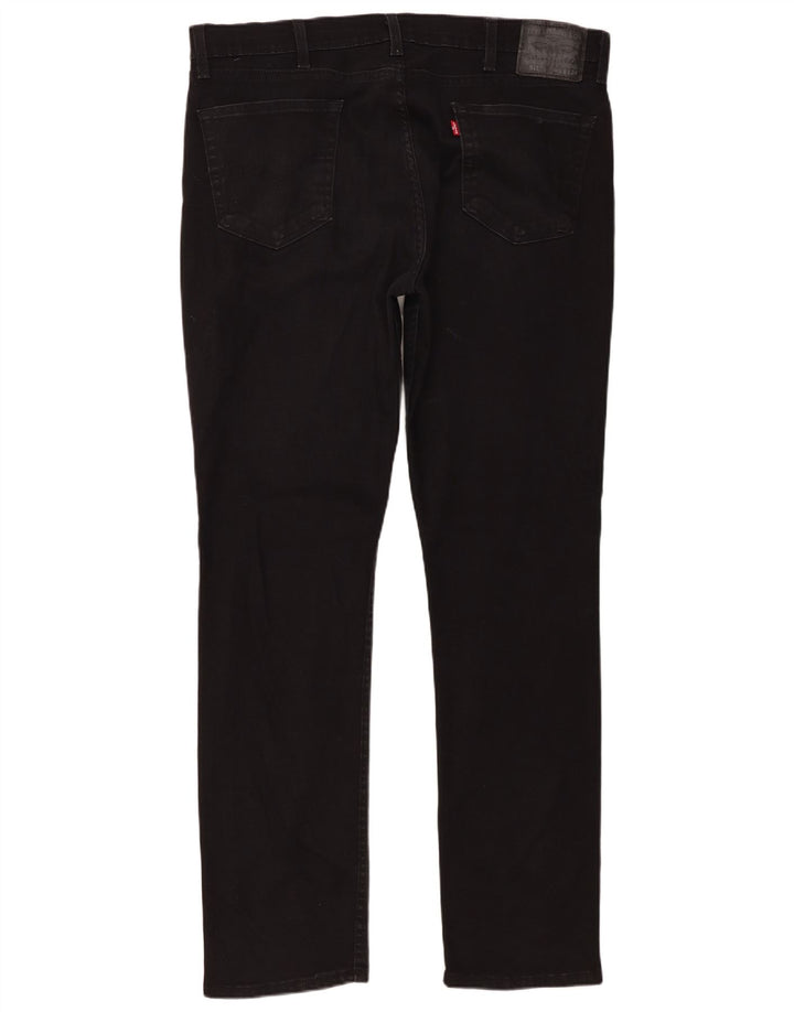 Levi's Herren 511 Slim Jeans W38 L34 Schwarze Baumwolle