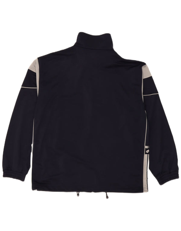 Lotto Herren-Trainingsanzug-Oberteil, Jacke, XL, Marineblau, Farbblock-Polyester