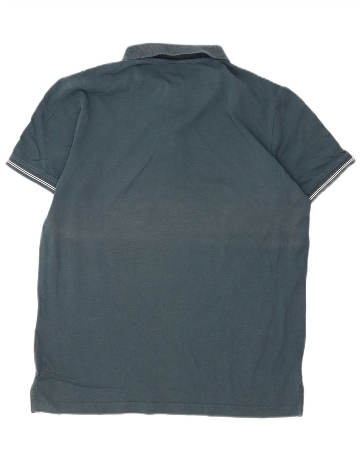 Dack's Herren-Poloshirt aus mittlerer marineblauer Baumwolle