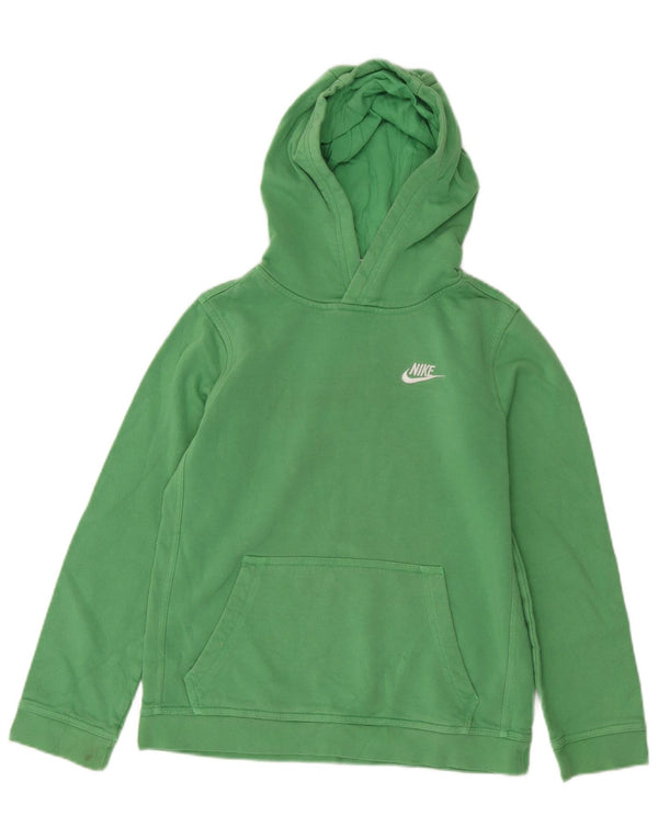 Nike Jungen Kapuzenpullover, 12–13 Jahre, groß, grüne Baumwolle
