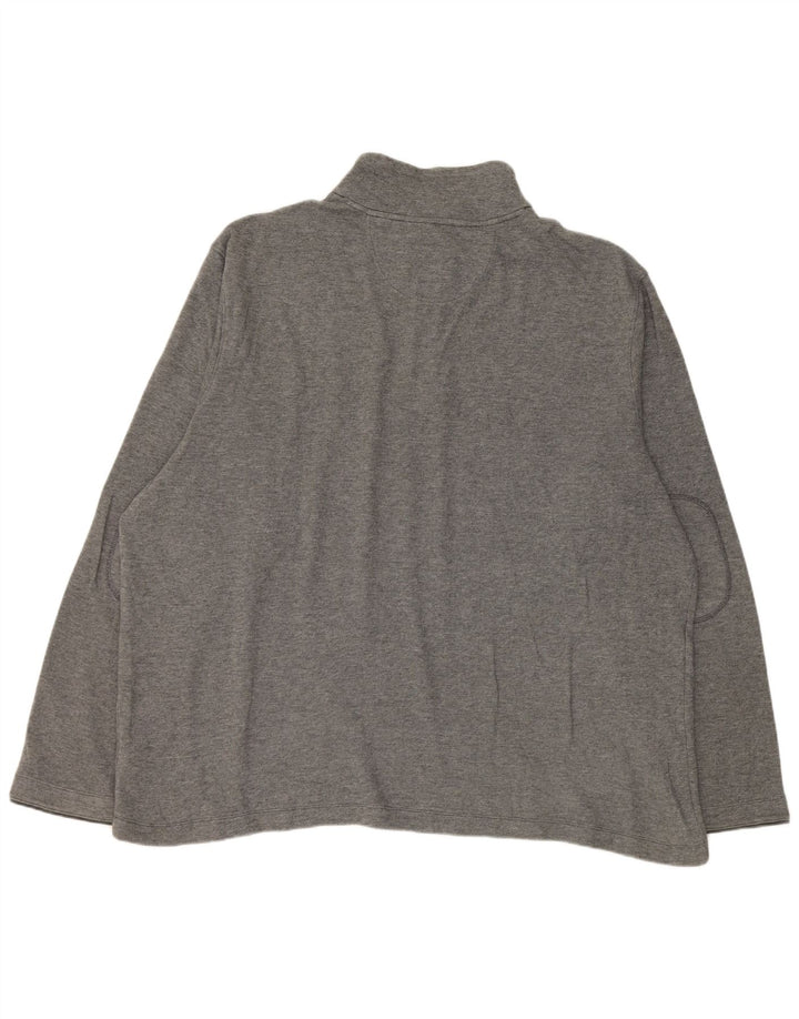 Marks & Spencer Herren-Sweatshirt mit Reißverschluss am Hals, UK 47/49, 2XL, Grau