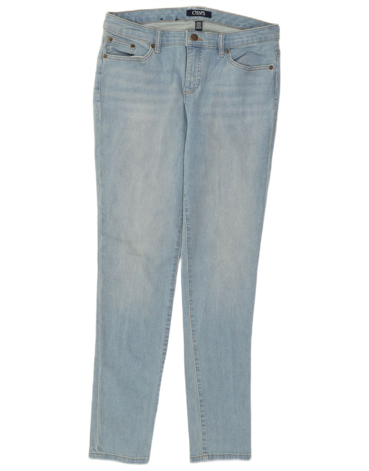 Chaps Damen Skinny Jeans W32 L29 Blaue Baumwolle