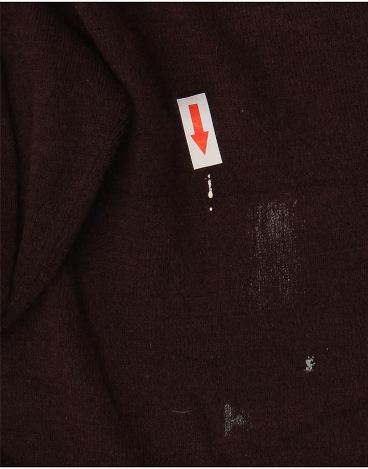 Marks & Spencer Herren-Pullover mit V-Ausschnitt, großes braunes Acryl