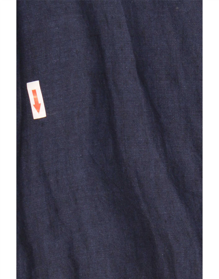 Lands End Damenhemd UK 14 Large Marineblau