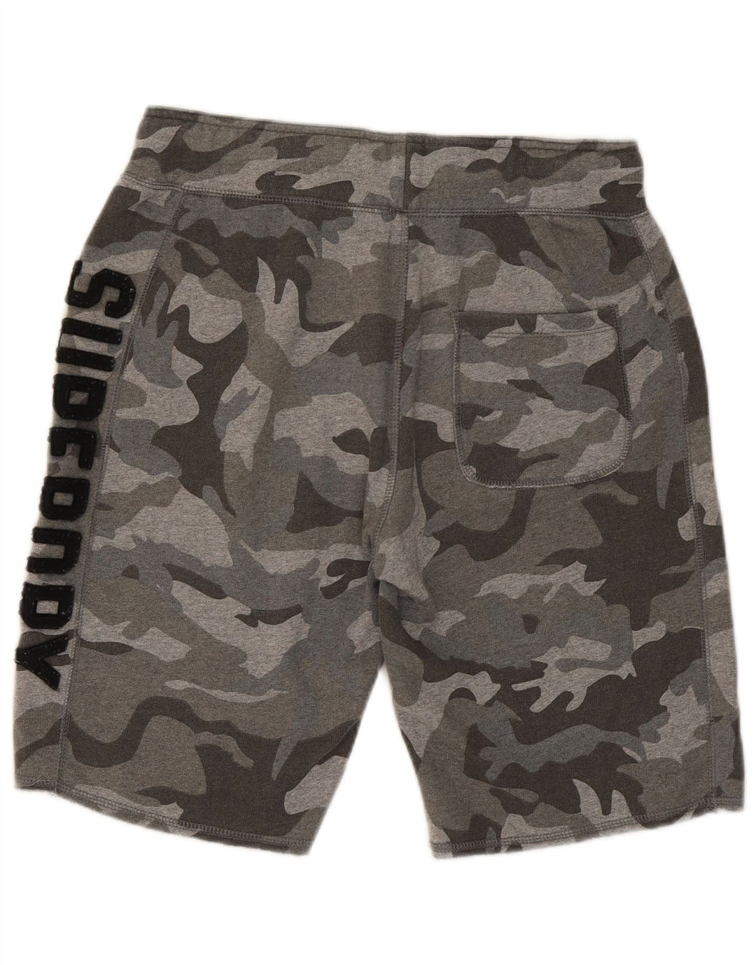 Superdry Herren Graphic Sport Shorts Mittelgraue Camouflage-Baumwolle
