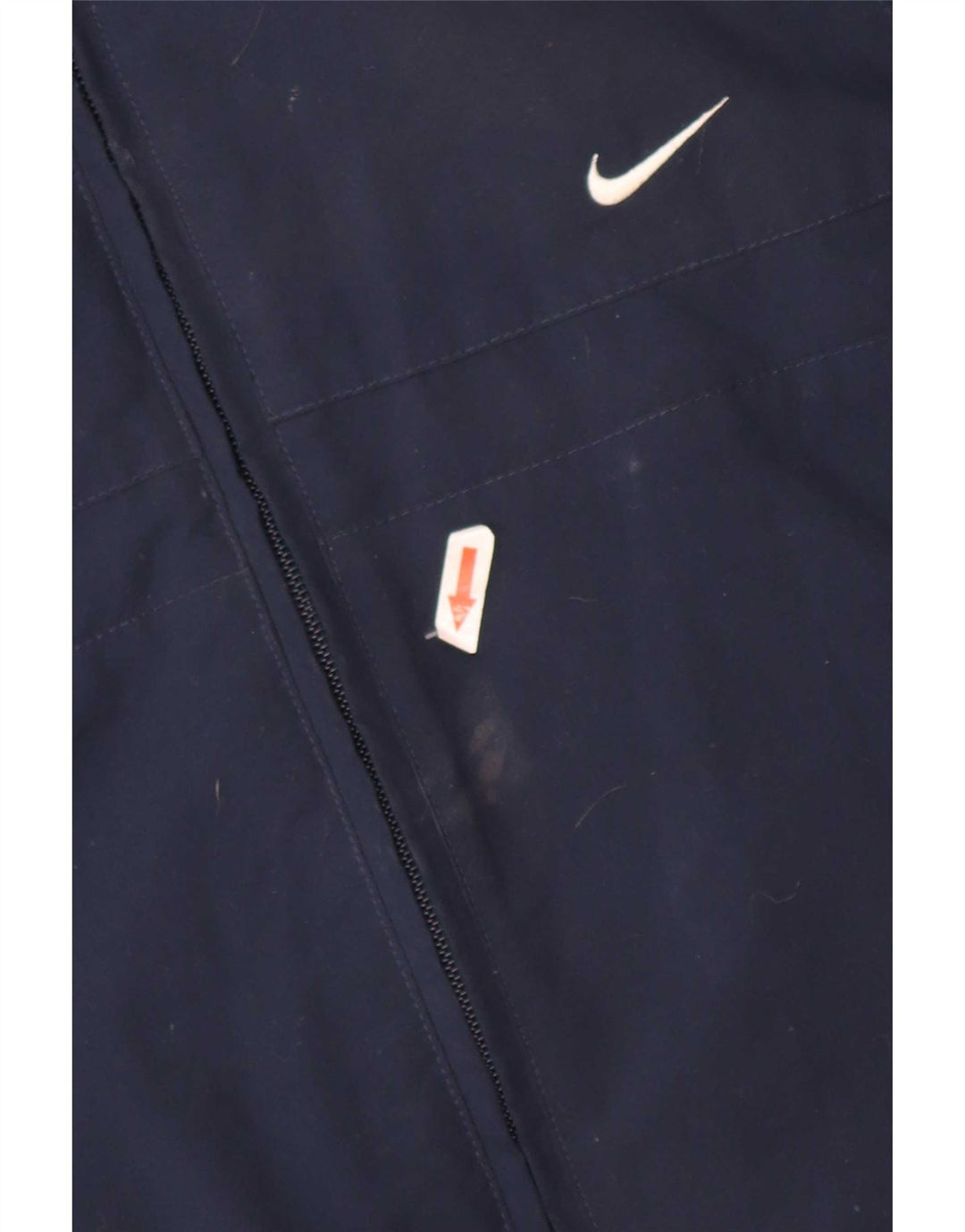 Nike Herren-Trainingsanzug-Oberteiljacke UK 38/40 Mittelmarineblaues Polyester