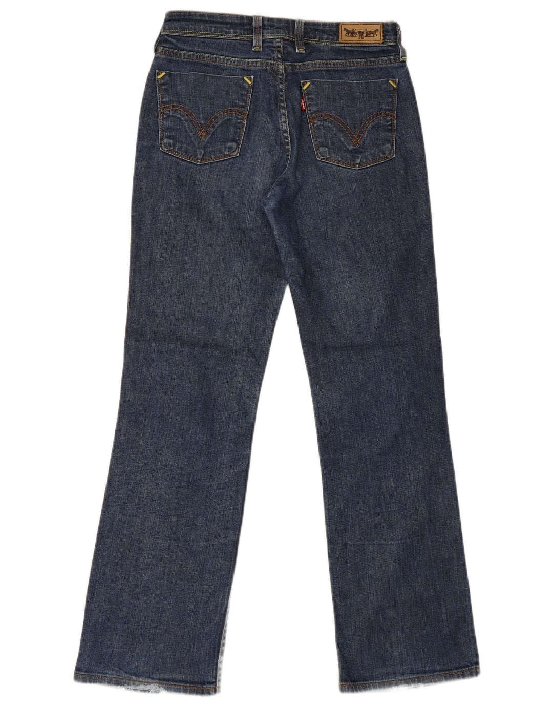 Levi's Damen 627 Straight Jeans W28 L30 Blaue Baumwolle