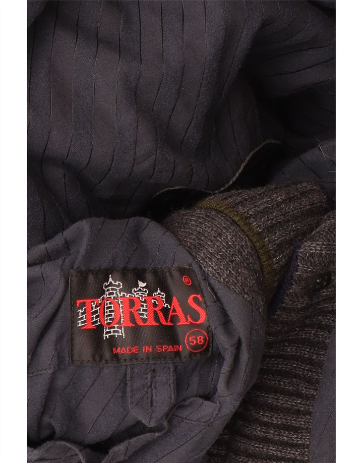 Torras Herren Bomberjacke IT 58 4XL Graue Wolle