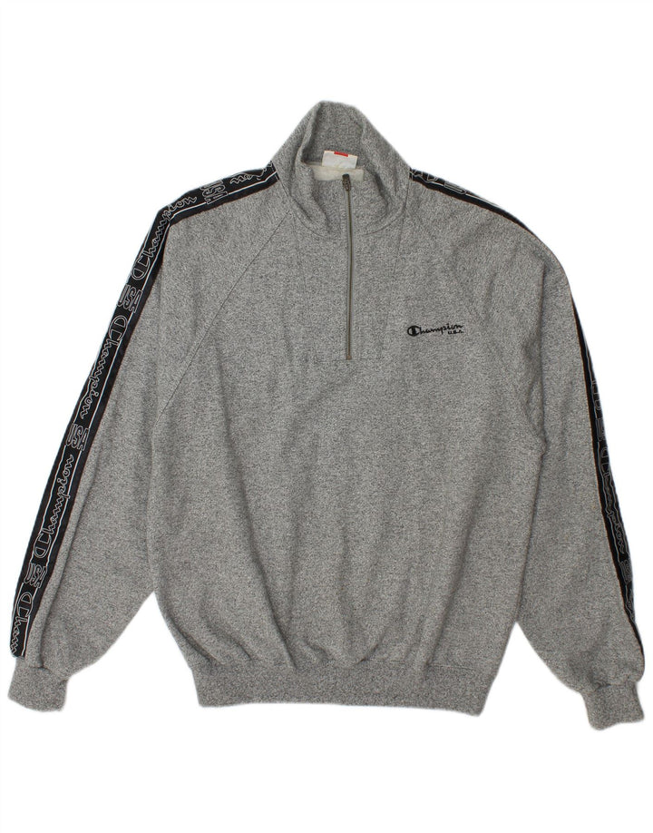 Champion Herren-Trainingsanzug mit Grafik, mittelgrau gesprenkelte Baumwolle