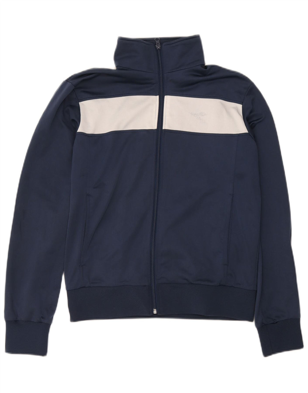 Diadora Herren-Trainingsanzug-Top-Jacke, UK-Größe 38, Größe S, Marineblau, Farbblock
