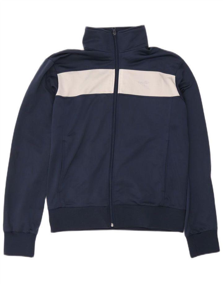 Diadora Herren-Trainingsanzug-Top-Jacke, UK-Größe 38, Größe S, Marineblau, Farbblock