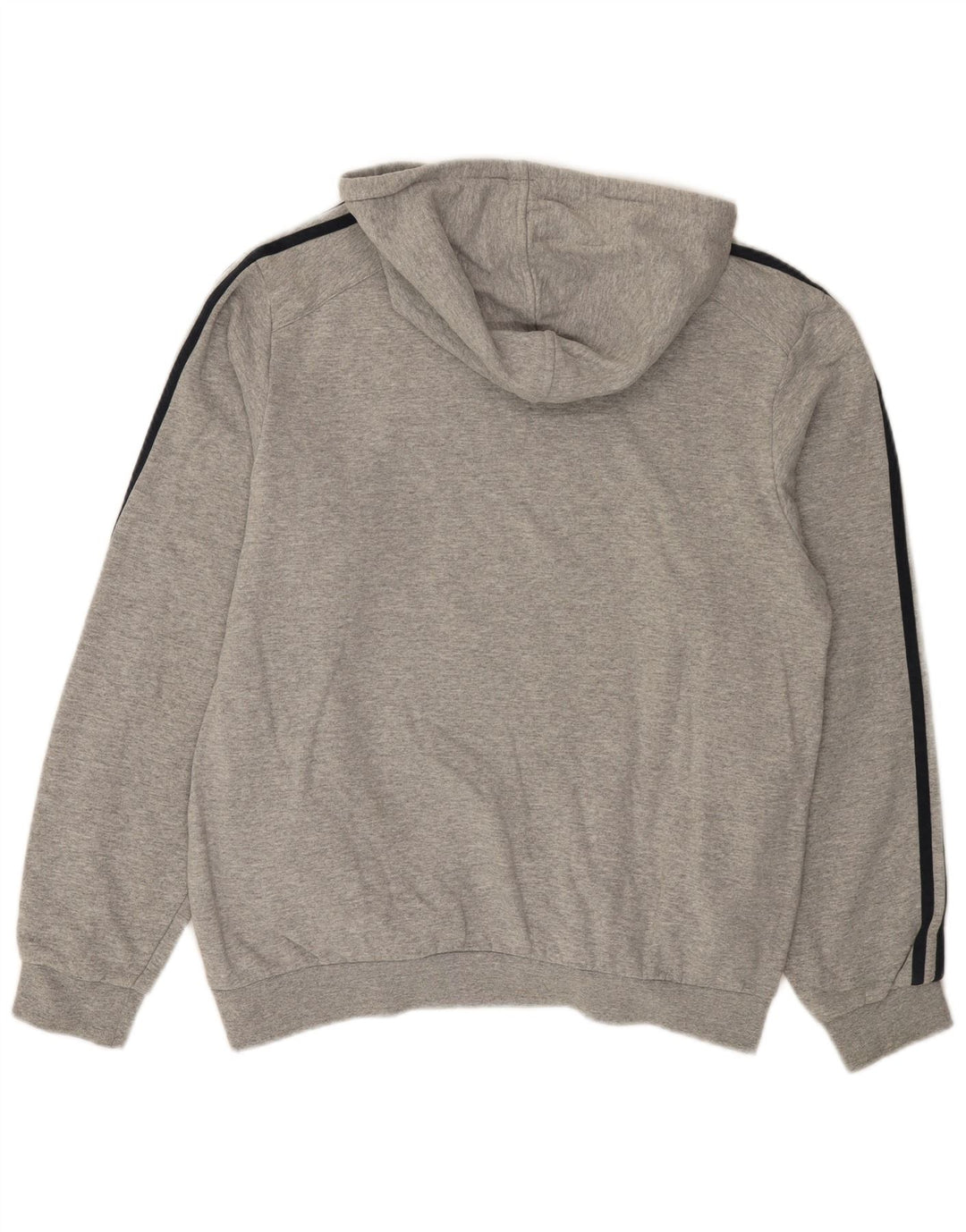 Adidas Herren Kapuzenpullover Mittelgrau gefleckte Baumwolle
