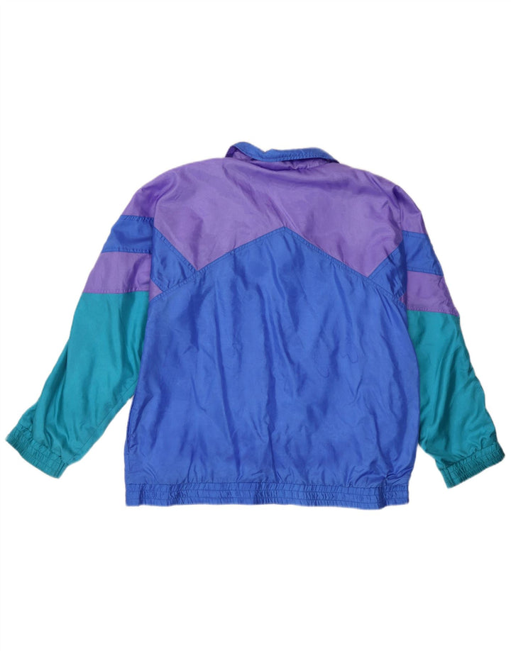 Vintage-Trainingsanzug für Mädchen, Jacke, 15–16 Jahre, mehrfarbig, Farbblock