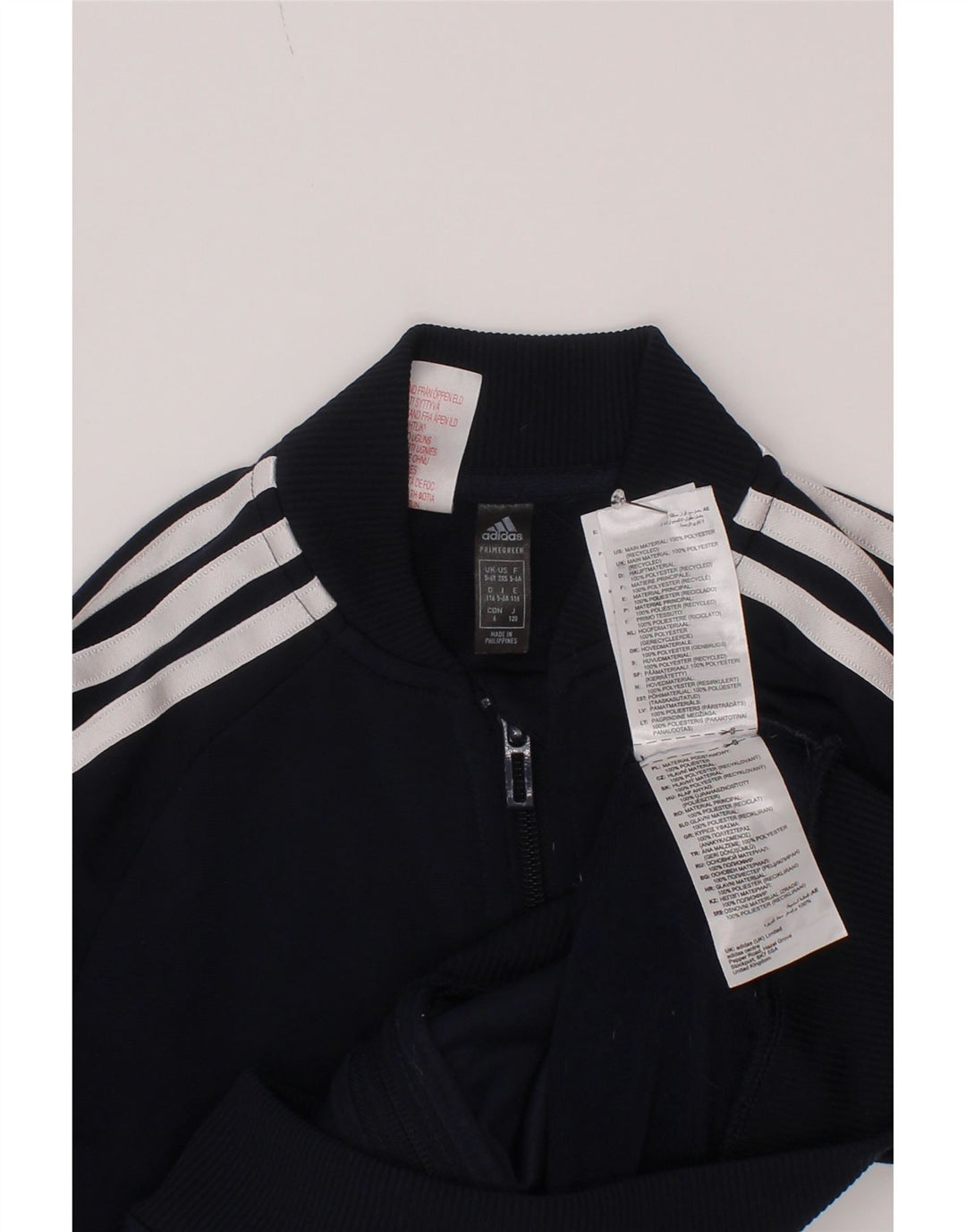 Adidas Jungen Trainingsanzug Top Jacke 5-6 Jahre Marineblau Polyester