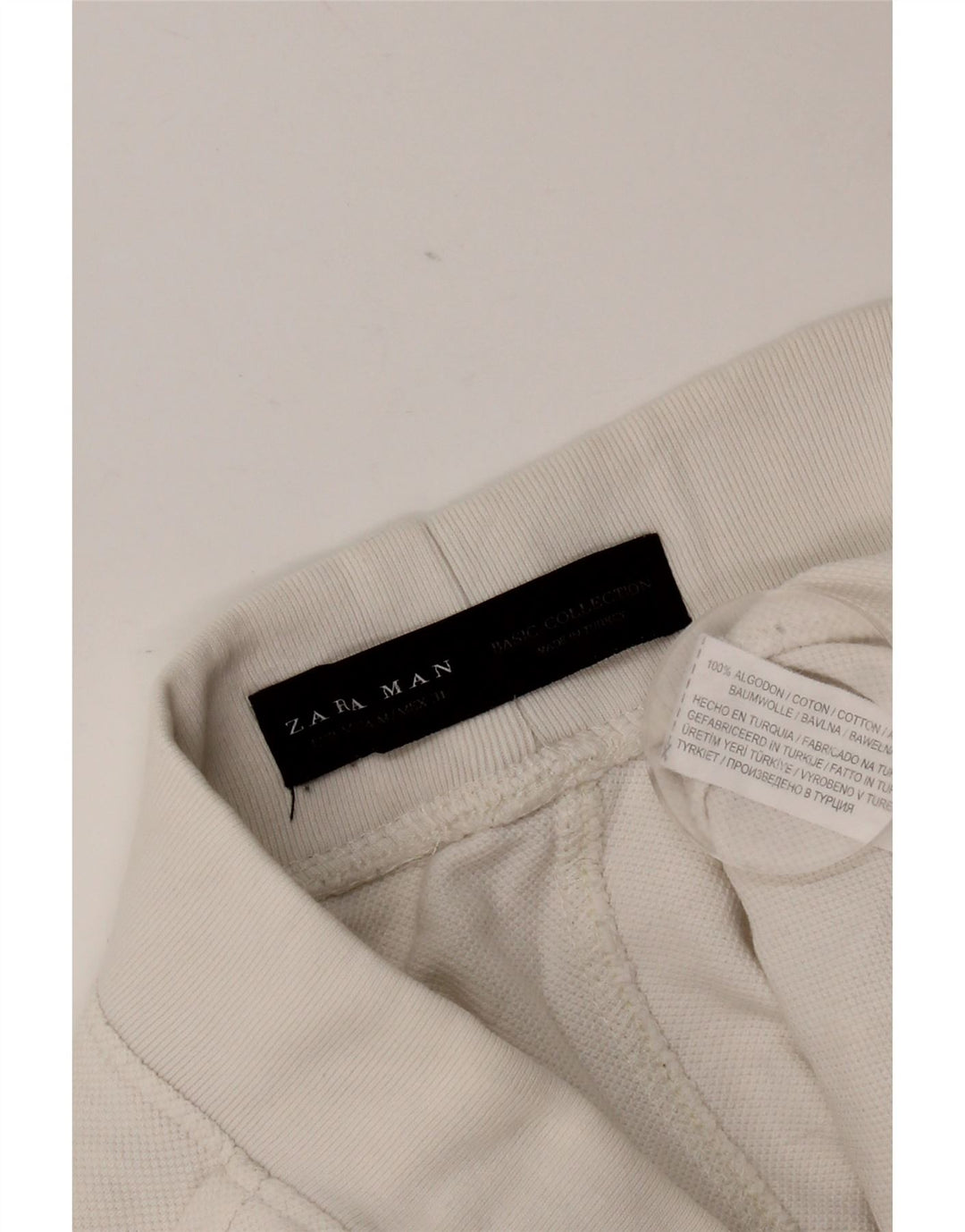Zara Herren Chinoshorts Medium W31 Weiße Baumwolle