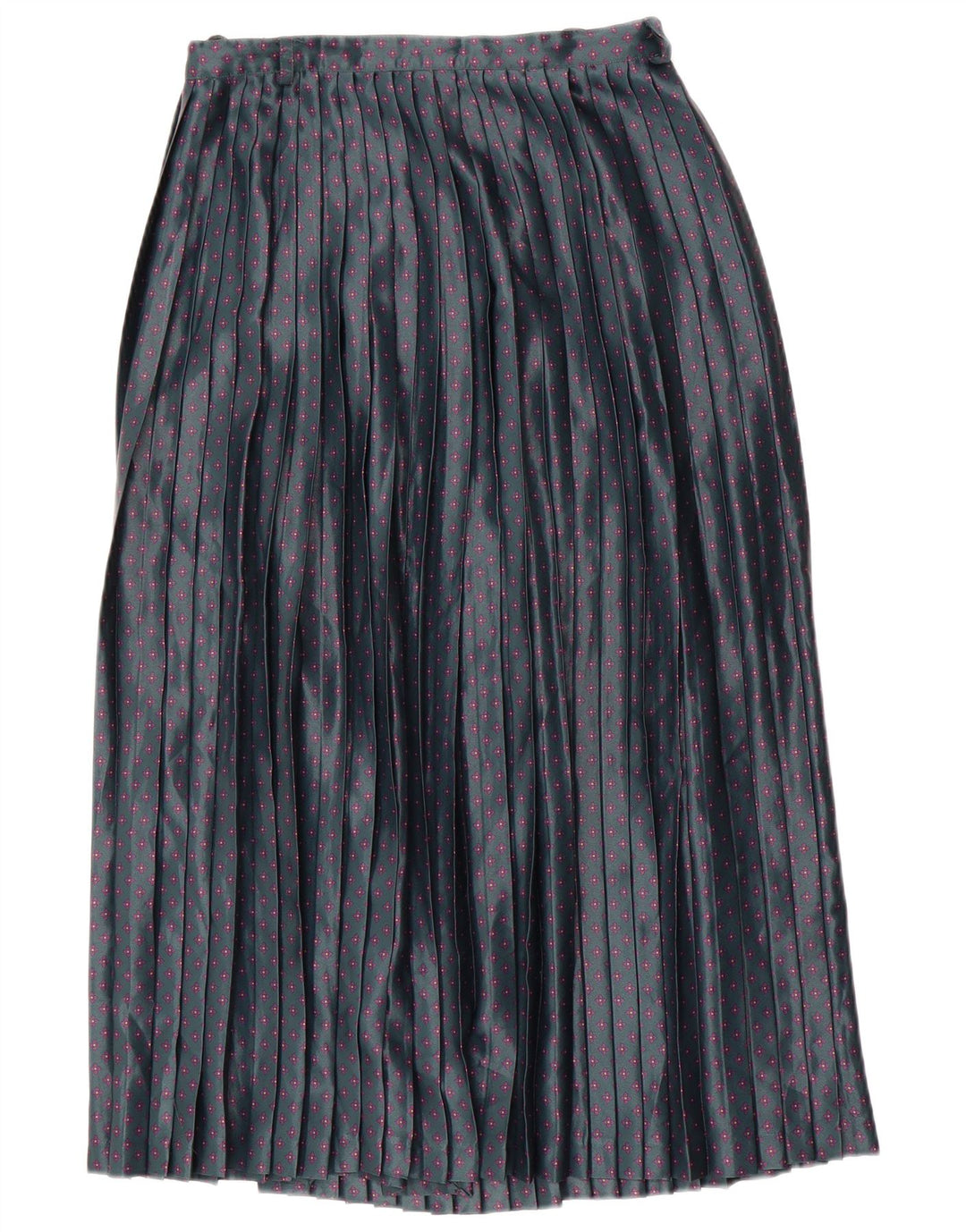 Haupt Damen Messerfaltenrock W28 Mittelgrün geblümt