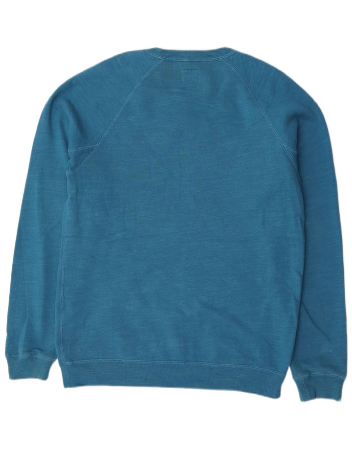 Jack Wills Herren-Sweatshirt mit Grafik, mittelblaue Baumwolle