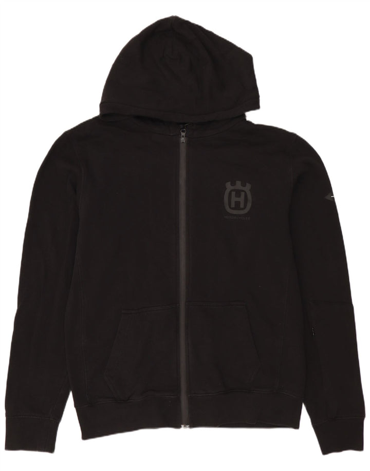 REPLAY Herren Husqvarna Graphic Zip Hoodie Pullover Mittelschwarze Baumwolle