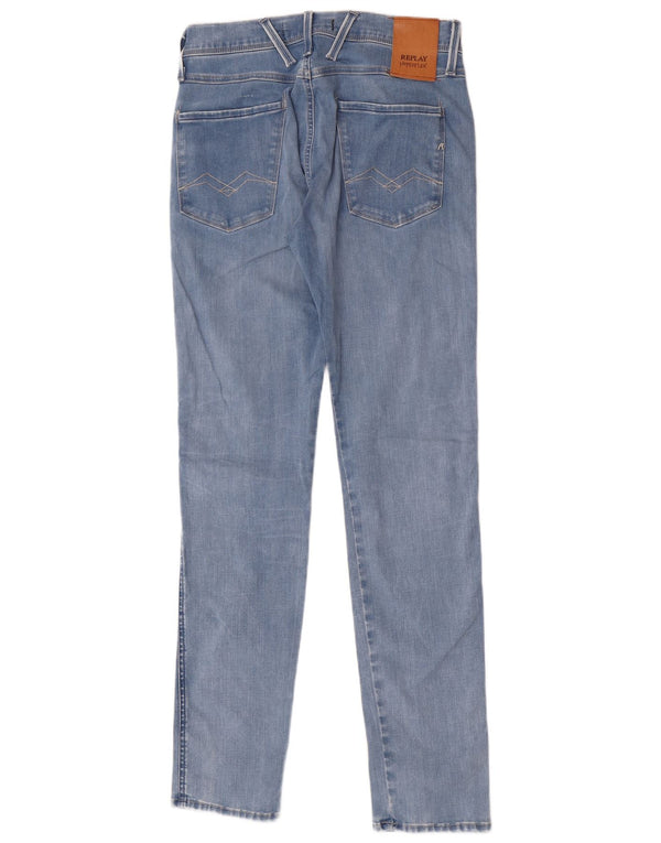 Replay Damen Slim Jeans W29 L32 Blaue Baumwolle