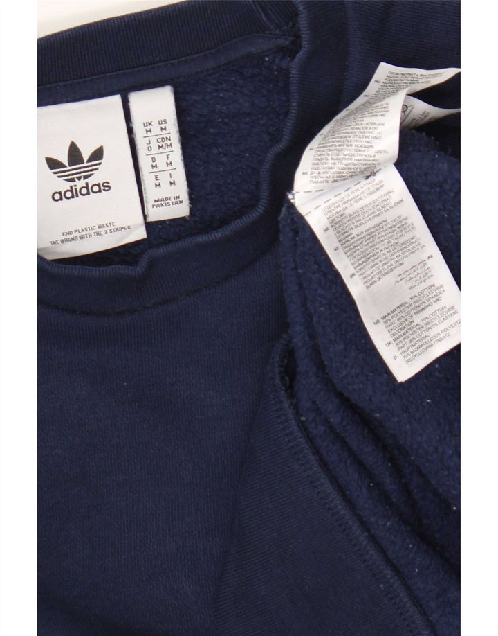 Adidas Herren Sweatshirt Pullover Medium Marineblau Baumwolle