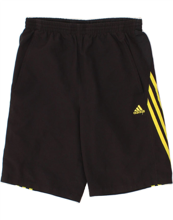 ADIDAS Boys Climacool Sport Shorts 13-14 Years Black Polyester Vintage Adidas and Second-Hand Adidas from Messina Hembry 