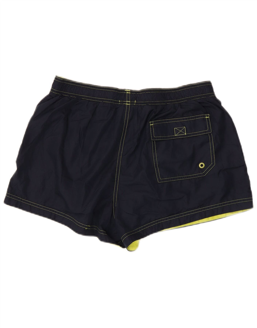 Calvin Klein Herren-Badeshorts mit Grafik, groß, marineblaues Polyester