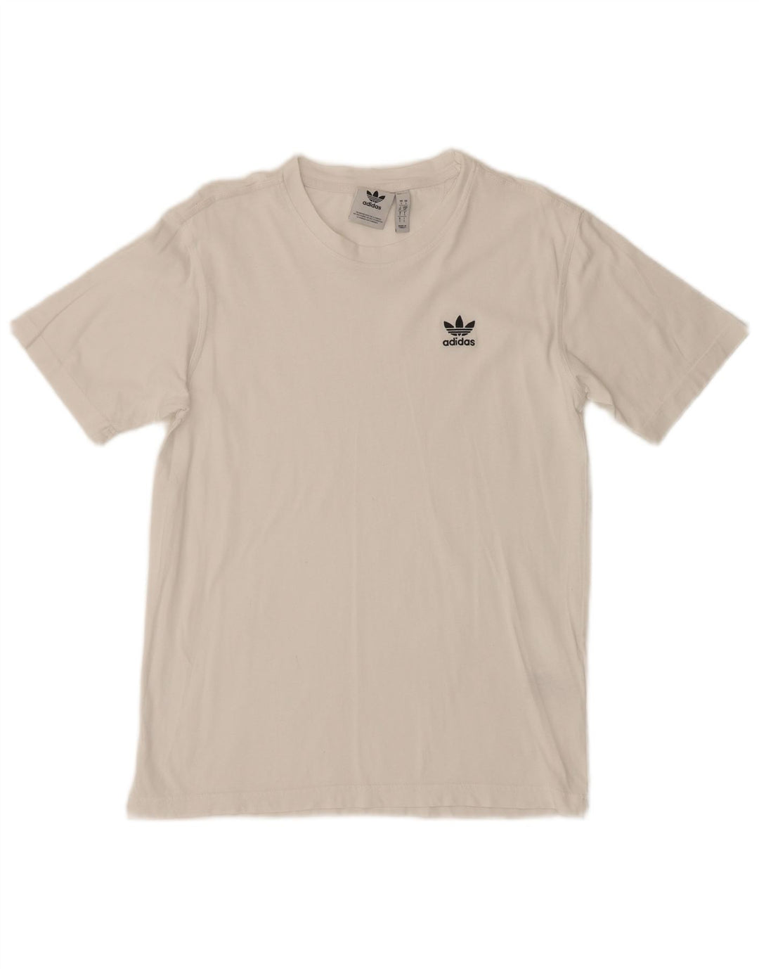 Adidas Herren T-Shirt Top Small Weiß Baumwolle