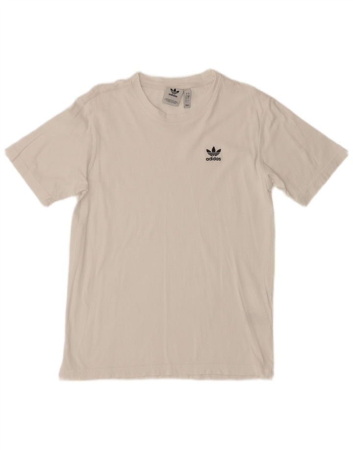 Adidas Herren T-Shirt Top Small Weiß Baumwolle