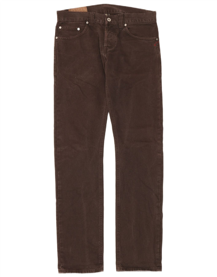 Dondup Herren Slim Jeans W31 L34 Braune Baumwolle
